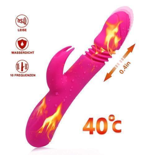 Adult Sex Toys Machine Heated AV Stretchable Vibrators For Woman USB Rechargeable Dildo Vibrator G-spot Massager magic Wand