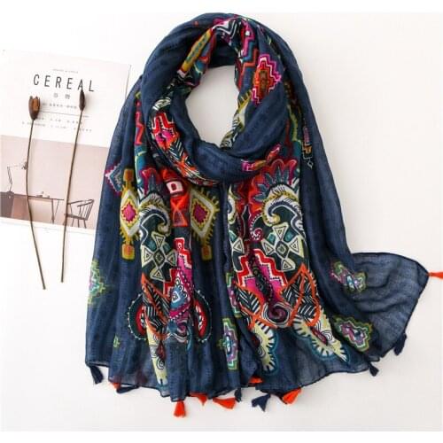 2020 Cotton Linen Spring And Summer New Style Silk Scarves-Style Long Scarf Sun-resistant Shawl Womens Versatile luxury brand