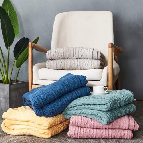 High quality Sheep velvet Blankets Winter warmth Knitted wool blanket Sofa/Bed cover quilt Knitted blanket blankets for beds