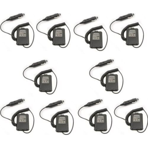 Wholesale Lot 10pcs Battery Eliminator Case Car Charger For Baofeng UV-5R UV5R UV5RB UV5RE 2 Way Dual Radio Walkie Talkie