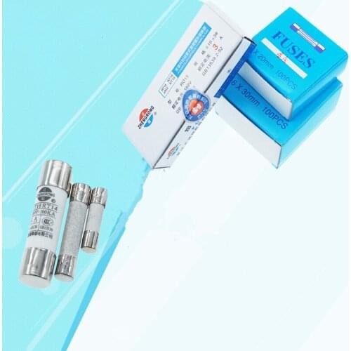 100pcs/box hight quality 5*20 &6*30&10*38 white ceramic fuse tube 250V fuse