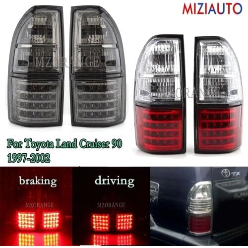 LED Car Rear Tail Brake Light For Toyota Land Cruiser 90 1997 1998 1999 2000 2001 2002 Turn Signal Warning Taillamp Stop Lights