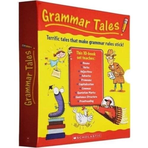 5-12 year Childrens English story book Grammar Tales english picture book help child be reader early education book 10pc/set