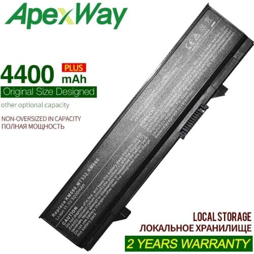 ApexWay 4400mAh laptop battery for DELL 312-0762 312-0769 451-10616 Latitude E5400 E5410 E5500 E5510 KM742 KM769