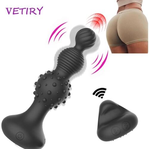 VETIRY Anal Vibrator Prostate Massager for Men Wireless Remote Dildo Vibrator for Women Clitoris Vagina Stimulator Sex Toys