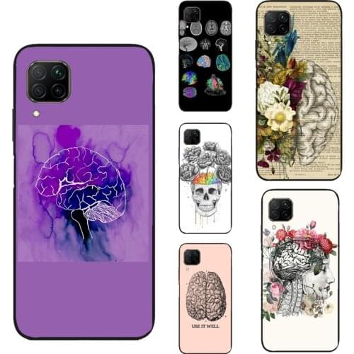 Anatomy Brain For Huawei P20 P30 Pro P40 Lite P Smart Z 2021 Nova 5T Case For Honor 8X 9X 20 10X Lite