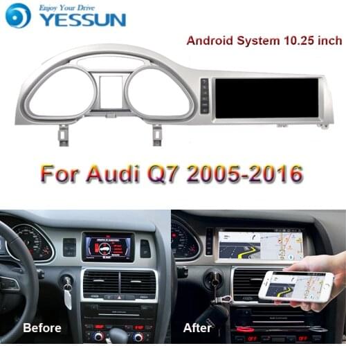 Android Radio Car Multimedia Player For Audi Q7 2005~2016 Stereo Radio GPS Navigation With Bluetooth