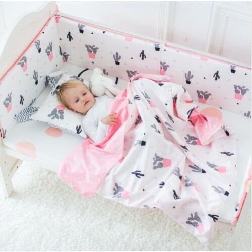 Cotton Baby Bumper Fashion Hot Crib Bumper Infant Bed Baby Bed Bumper Safe Protection For Baby Use 120cm*30cm