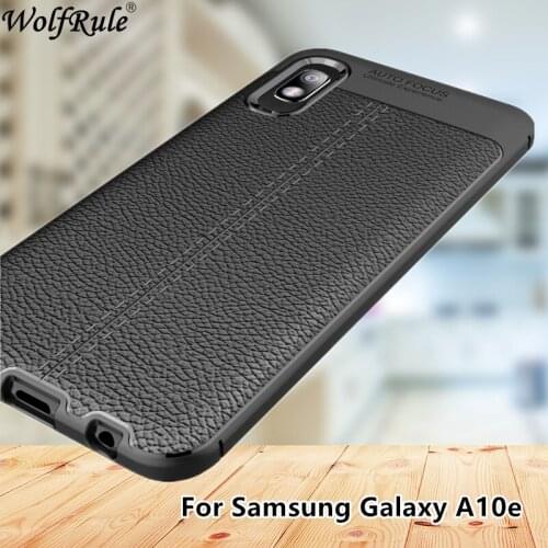 For Cover Samsung Galaxy A10e Case Fashion Lichee Style Silicone Shockproof Full Protective Case sFor Samsung Galaxy A10e Cover