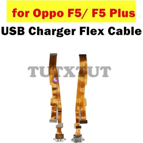 For Oppo F5/ F5 Plus USB Charger Dock Connect Earphone Jack Connecting Charging Flex Cable Repair Spare Parts Test