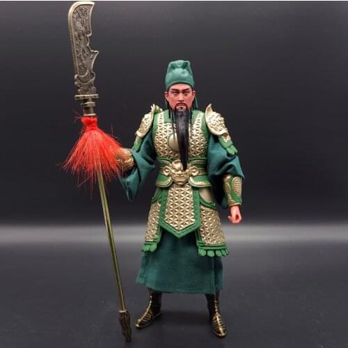 Romance of the Three Kingdoms Guan Yu Guan Yun 6-inch Action Figure Figure Toy Decoration Five Tiger Generals Soldiers