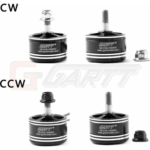 GARTT QE 2206 2600KV CW/CCW Brushless Racing Motor For QAV FPV RC 210 250 zmr 300 Quadcopter Multirotor Mini Drones