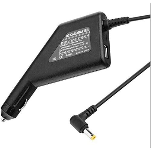 Huiyuan Fit for 19V 4.74A 90W Dc Car Charger Adapter for Acer Aspire TravelMate 5750G 5755G 5920G 5951 4738ZG 4720 5V 2.1A USB