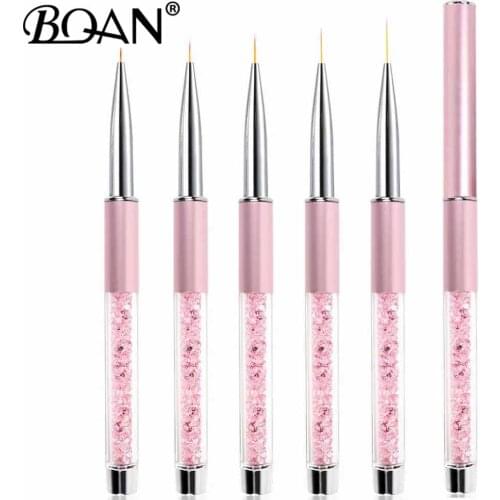 BQAN 7/9/11/12/15mm Nail Brush Line Brush Gel Brush Acrylic Art Brush Drawing Paintingg Pen Tools Manicure Nail Art Brush