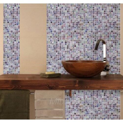 American style gold line glass classic mosaic tile bathroom room shower room