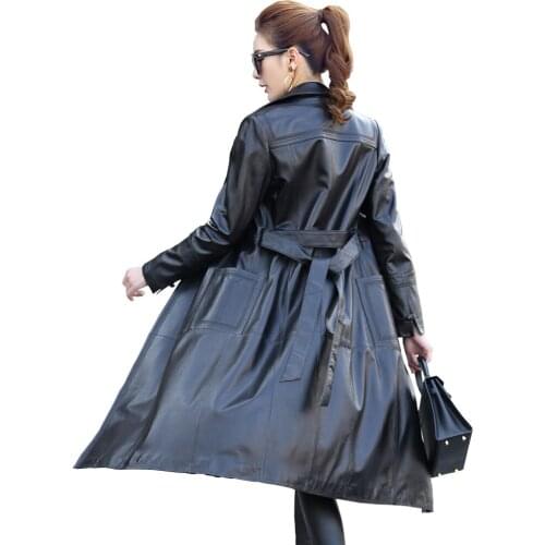 KMETRAM Real Leather Jacket Autumn Jacket Women Clothes 2020 Long Sheepskin Coat Female Korean Windbreaker Chaqueta Mujer 7001-1