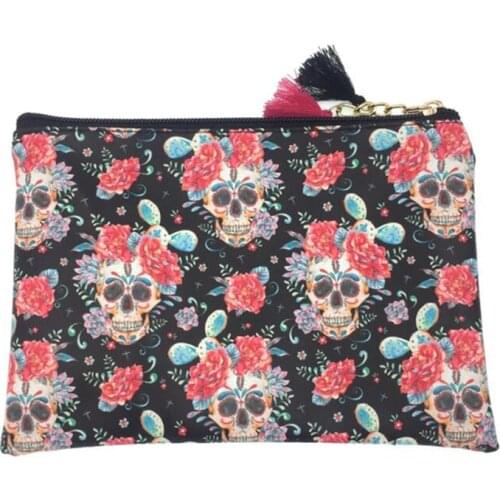 M036 2018 Cartoon Bag For Women Unicorn Skull Printing Tassel Cloth Bag Girl Women Bag Gift Wholesale