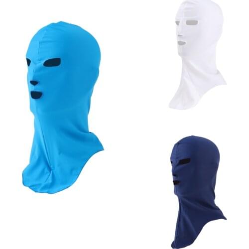 Swiming Diving Wetsuit Hood UV Sun Protection Full Face Mask Head Neck Cover Face Bikini Elastic Swim Cap