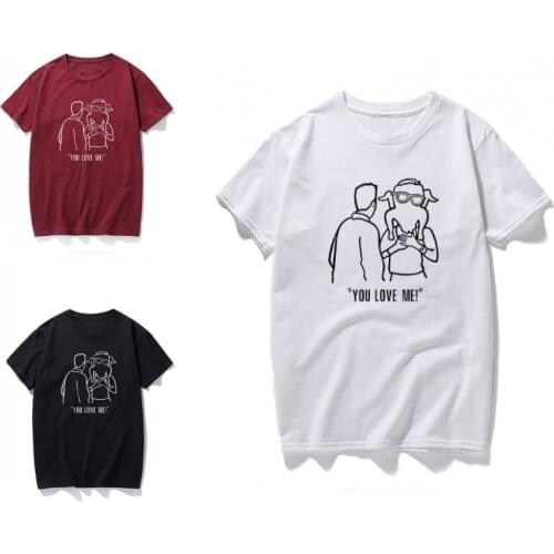 New Friends Chandler Monica You Love Me Turkey Pattern Summer T-shirt Unisex Cosplay Props Christmas Gift for Men Women T-shirts