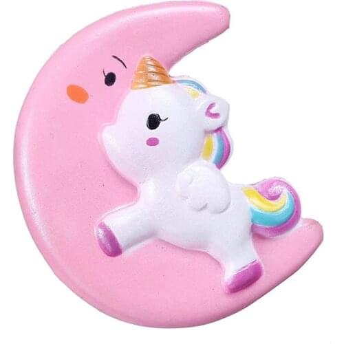 Jumbo Kawaii Moon Unicorn Squishy Slow Rising Squeeze Toys Scented Soft Healing Antistress Stress Relief Toy