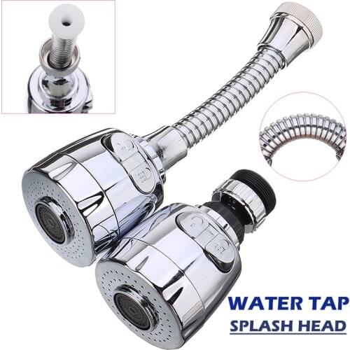 360 Degree Water Faucet Filter Extender Rotating Anti-splash Water Tap Head Water Saving Aerator Kitchen Faucet Accessories