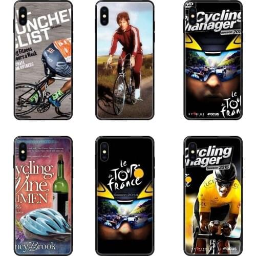 Unexpensive Black Soft Multi Colors Cycling Manager Tour For Galaxy S5 S6 S7 S8 S9 S10 S10e S20 edge Lite Plus Ultra