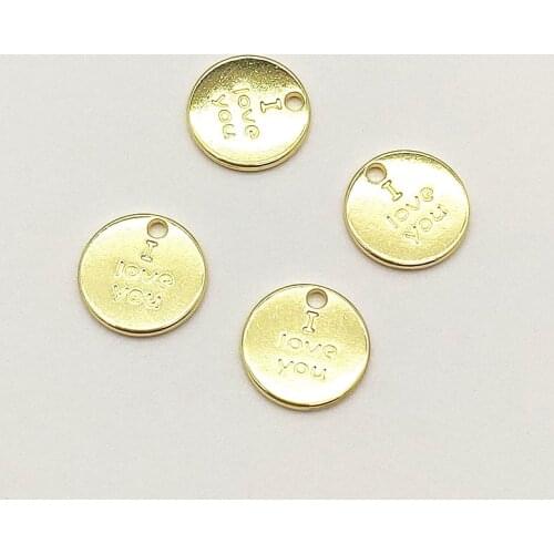 New Arrival! 100pcs Zinc Alloy Round Shape Charm For Handmade Necklace Bracelet Earring DIY Parts Jewelry Findings & Components