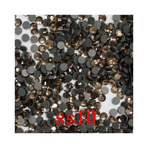 Peach colour 1440pcs SS10 DMC Hot fix Rhinestones Flatback crystal stone with glue for bags shoes dress accessaries