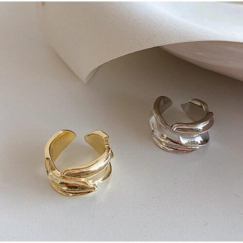 Chic Gold Silver Color Geometric Open Circle Clip on Earrings for Women Korean Earcuff Man Accessories Ear Cuff Jewelry