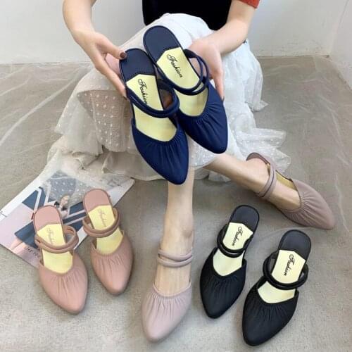 Women Slippers Slip On Slides Fashion Candy Color Suede Mule Shoes Breathable stretch knit Flat Shoes sandals mujer 2020 Slipper