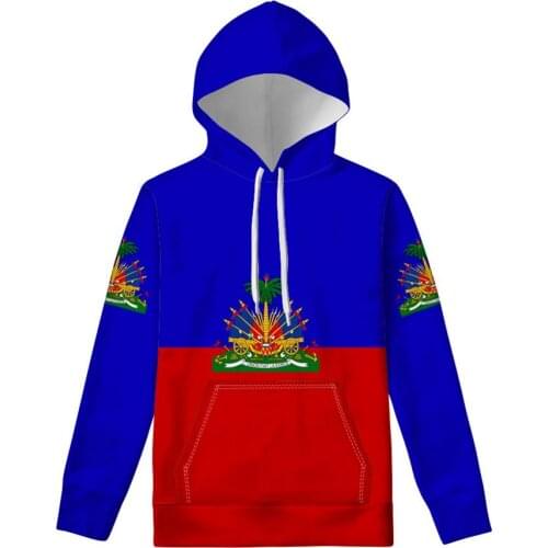 HAITI pullover diy free custom name number hti sweatshirt nation flag country ht french haitian college print photo clothes