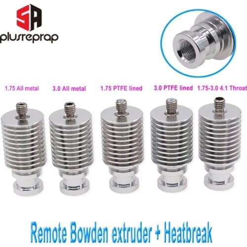 V6 Heat Sink Long Distance J-head Hotend All Metal Remote Bowden Block with Heat Break for 1.75mm 3.0mm Filament 3D Printer Part