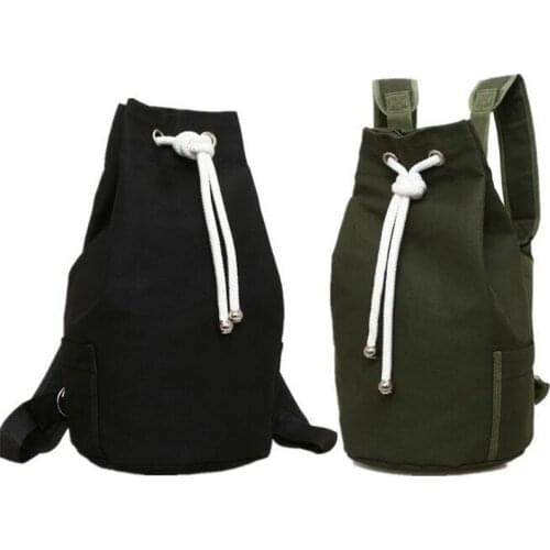 Drawstring Bags Sports Waterproof Pouch Backpack Pull Rope Canvas Gym Sack Mochila Knapsack