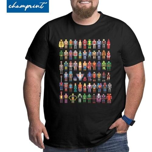 Funny He-Man And The Masters Of The Universe T-Shirts Men 8-bit Masters T Shirts Big Tall Tee Shirt Big Size 4XL 5XL 6XL Clothes
