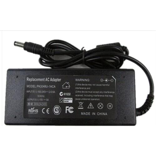 15V 5A 75W Power Adapter Charger for Toshiba A80 ADP-60FB A1 A2 A3 A4 M1 M2