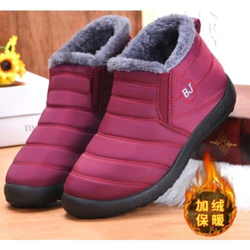 Winter Men And Women Loafers New Fashion Casual Warm Shoes Comfortable Flats Driving Shoe Cotton Boots