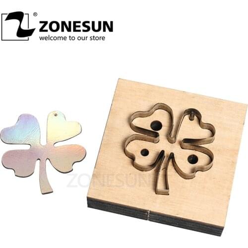 ZONESUN Clover Leather Cutting Die Papercraft Paper Art Leather Decoration Tool For Die Cutting Machine Diy Handicraft Cutter