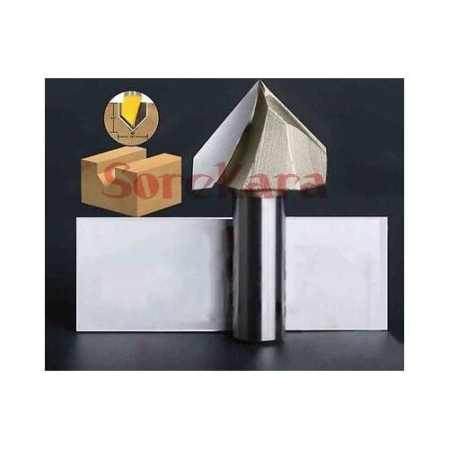 1/2"*1-3/8" V Shape 3D Woodworking Milling Cutter CNC Router Bits Cutting Tools For Wood PVC Acrylic
