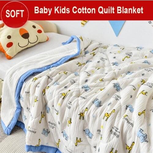 120*145cm winter warm baby quilt plus thick cotton nursery school bedding stroller cover comforter kids children blanket quilt
