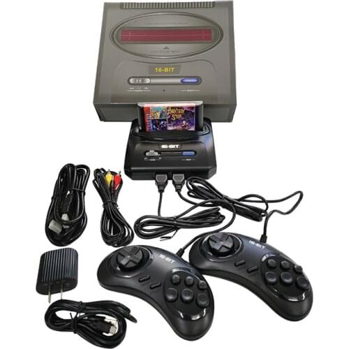 16 bit SEGA Video Game Console with US/ EU and Japan Mode Switch with SEGA 200 in 1 classic games cartridge