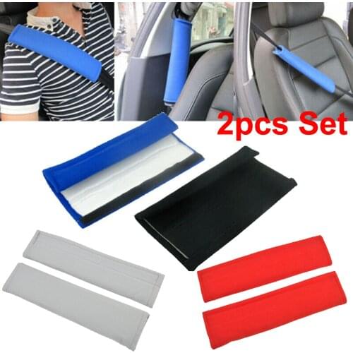 2Pcs Car Shoulder Cover Cushion Seat Belt Pad Strap BackPack Auto Interior Accessories Seat Belt Padding for Kids Car Stuff