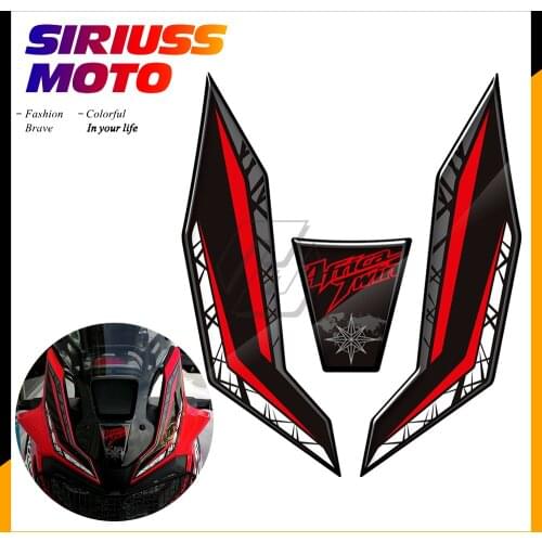 3D Motorcycle Front Fairing Protection Decals Case for Honda Africa Twin 2016-2019