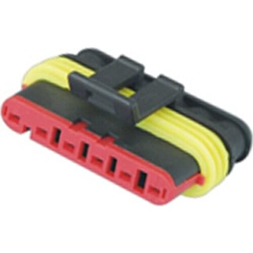 5/10/30/50/100sets tyco auto 1.5 series 6pin waterproof housing plug male wire harness caand connector 282090-1 2 orders"