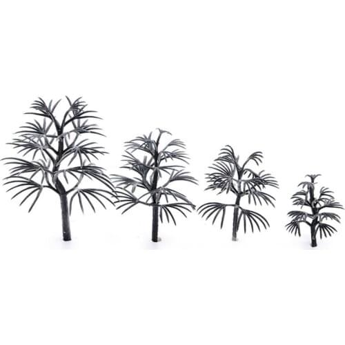 50Pcs 45mmModel Trees Train Scenery Landscape N Scale 1/150 Plastic Architectural Model Supplies Building Kits Toys For Children