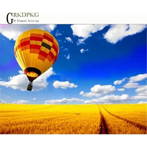 5D diy diamond painting hot air balloon full square diamond embroidery Cross stitch pictures of rhinestones Wedding decoration