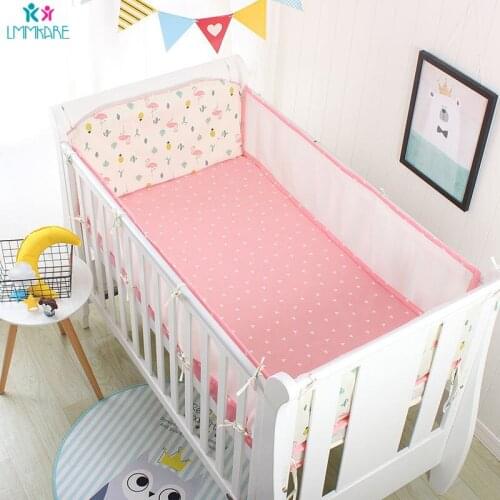 Summer Breathable Baby bumpers safe Kids Baby Crib Bumper sets infant Bedding Sets Sheet Crib Liner Cot Around Protector 6PCS