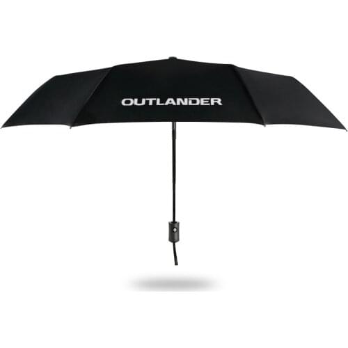 Car Automatic Folding Umbrella Sunshade With Logo Auto Portable Windproof Umbrella For Mitsubishi Outlander 3 Car Accessories