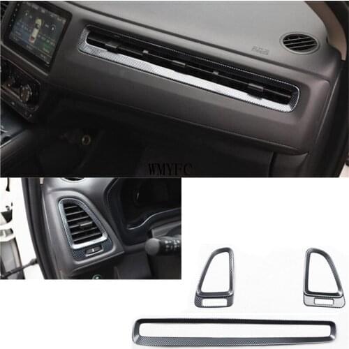 Car Garnish Inner Trim Front Middle Air Conditioning Switch Outlet Vent Panel for Honda HR-V HRV Vezel 2014 -2020