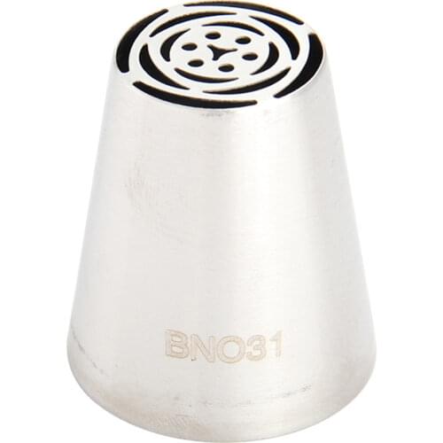 Free Shipping Stainless Steel 304 Large Russian Flower Pastry Icing Nozzle Cake Decorating Cupcake Icing Tips #BNO31
