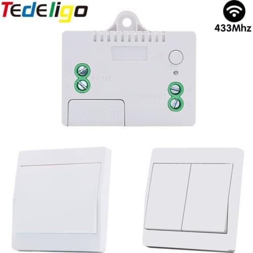 Wireless RF433MHz Kinetic Switch Smart Home Light Switch Self Powered No battery Need Module Wall Panel Transmitter For LEDONOFF